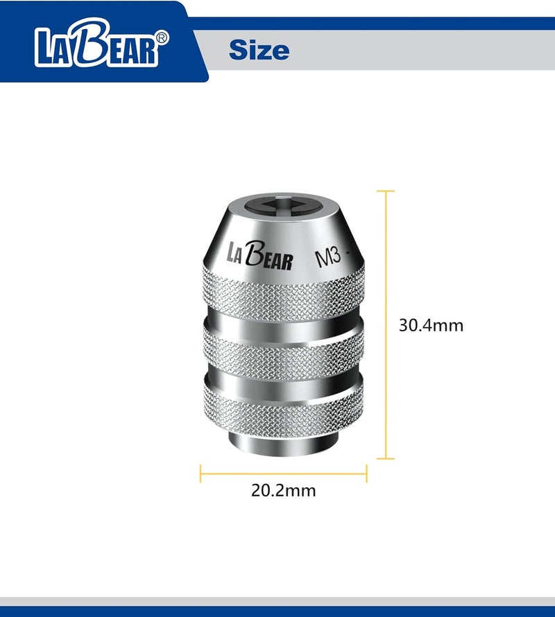 LABEAR 1/4"DR M3~M8 Interchangeable Tap Chuck, Adjustable Tap Socket, tap socket - Image 3
